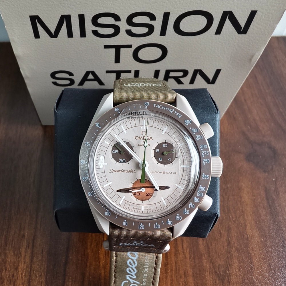 Swatch X Omega Moonswatch Mission To The Saturn Watch